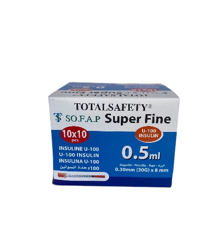 Seringues 0,5 ml INSULIN (Boite 100)
